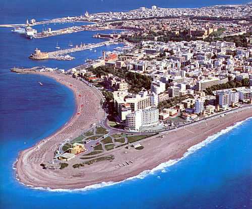 Aerial photo of Rhodos harbours - Rhodos by air