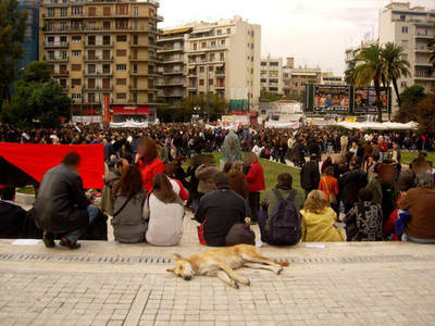 A good rest before the protest for insurance pensions.